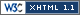 XHTML 1.1 V&aacute;lido